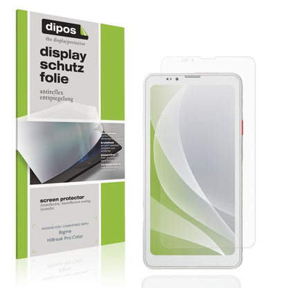 Matte Displayschutzfolie von dipos passend für Bigme HiBreak Pro Color, präziser Zuschnitt und blasenfrei montiert