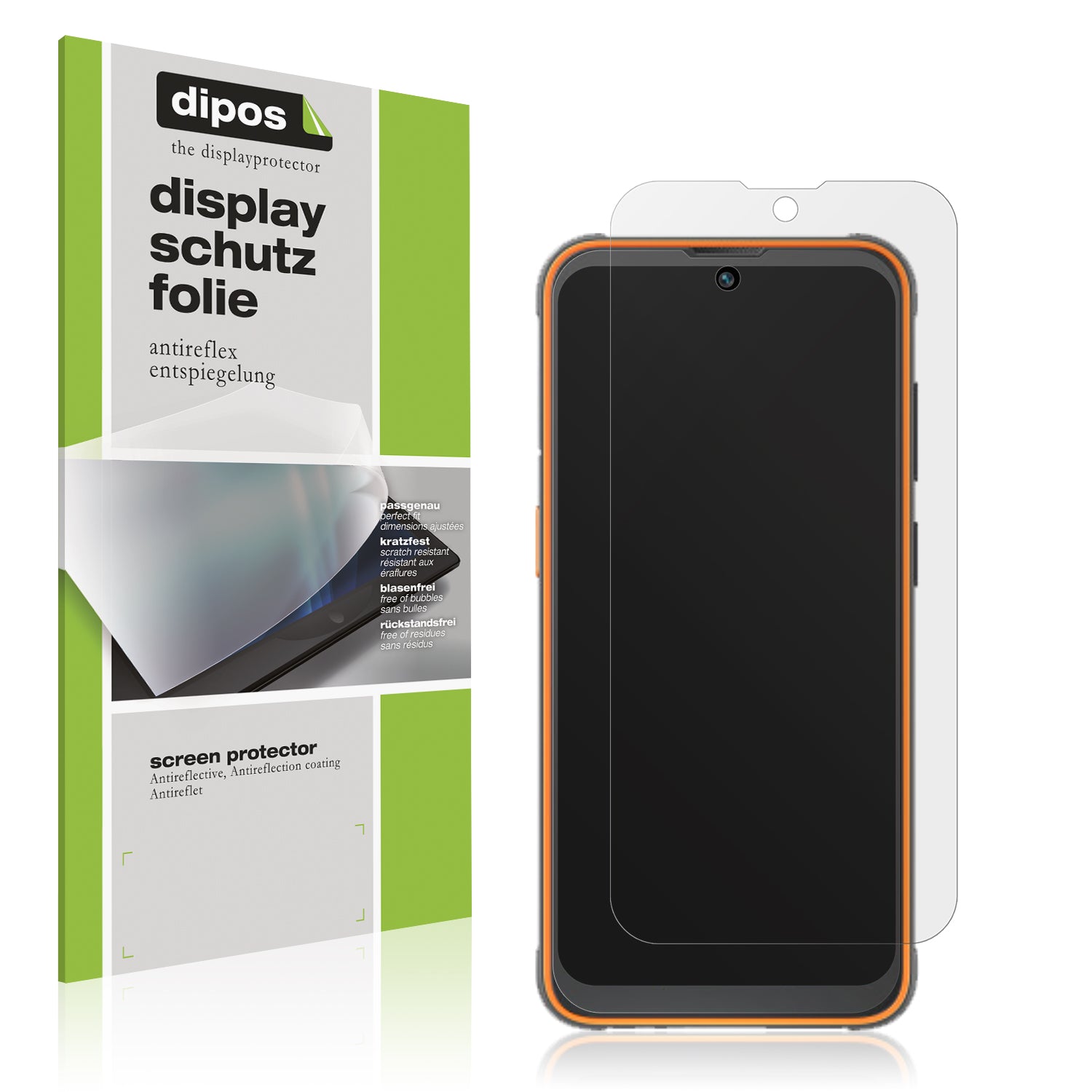 Matte Displayschutzfolie von dipos passend für Blackview BV5200 Pro, präziser Zuschnitt und blasenfrei montiert