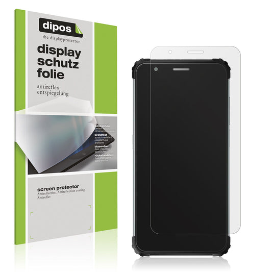 Matte Displayschutzfolie von dipos passend für Blackview BV6600E, präziser Zuschnitt und blasenfrei montiert