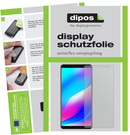 Matte Displayschutzfolie von dipos passend für Blackview Max 1, präziser Zuschnitt und blasenfrei montiert
