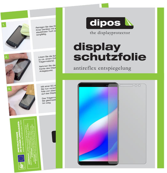Matte Displayschutzfolie von dipos passend für Blackview Max 1, präziser Zuschnitt und blasenfrei montiert