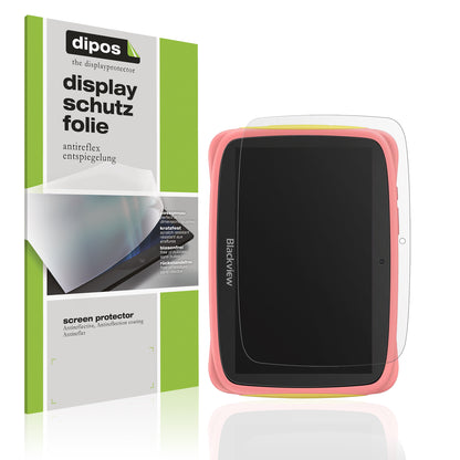 Matte Displayschutzfolie von dipos passend für Blackview Tab 3 Kids 7 Zoll, präziser Zuschnitt und blasenfrei montiert