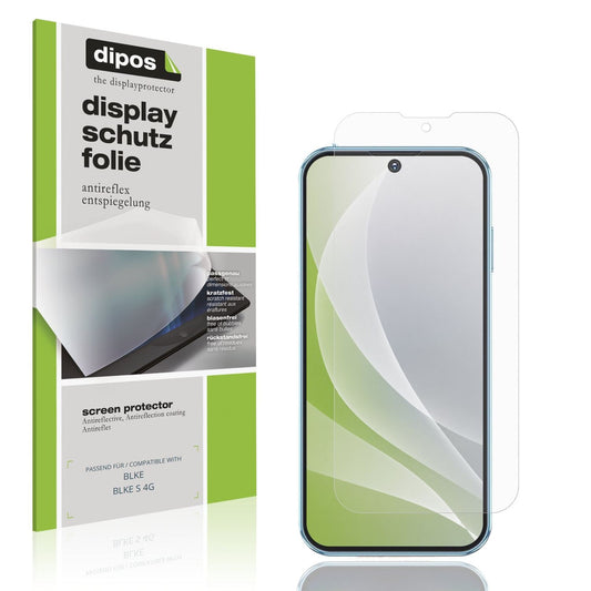 Matte Displayschutzfolie von dipos passend für BLKE BLKE S 4G, präziser Zuschnitt und blasenfrei montiert
