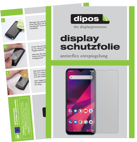 Matte Displayschutzfolie von dipos passend für BLU G90, präziser Zuschnitt und blasenfrei montiert