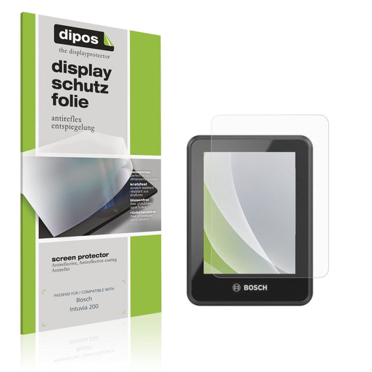 Matte Displayschutzfolie von dipos passend für Bosch Intuvia 200, präziser Zuschnitt und blasenfrei montiert