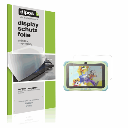 Matte Displayschutzfolie von dipos passend für BWJBSW KT802, präziser Zuschnitt und blasenfrei montiert