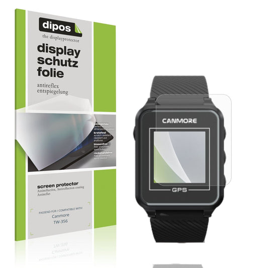 Matte Displayschutzfolie von dipos passend für Canmore TW-356, präziser Zuschnitt und blasenfrei montiert