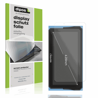 Matte Displayschutzfolie von dipos passend für Carpuride W602BS Pro, präziser Zuschnitt und blasenfrei montiert