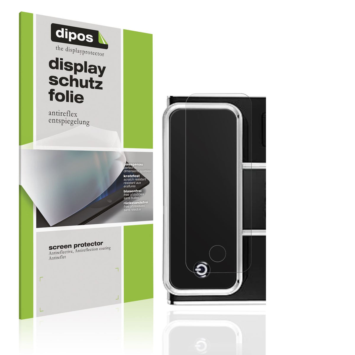 Matte Displayschutzfolie von dipos passend für ChefRobot Kaffeevollautomat, präziser Zuschnitt und blasenfrei montiert