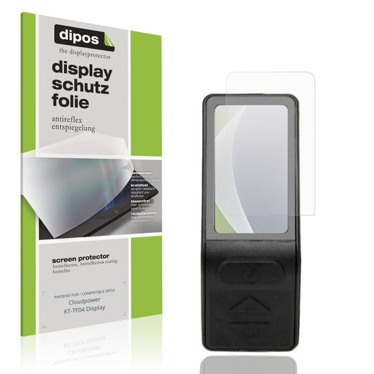 Matte Displayschutzfolie von dipos passend für Cloudpower KT-TF04 Display, präziser Zuschnitt und blasenfrei montiert