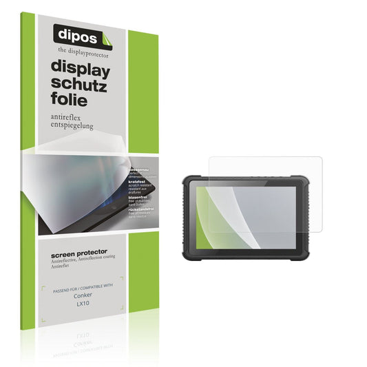 Matte Displayschutzfolie von dipos passend für Conker LX10, präziser Zuschnitt und blasenfrei montiert