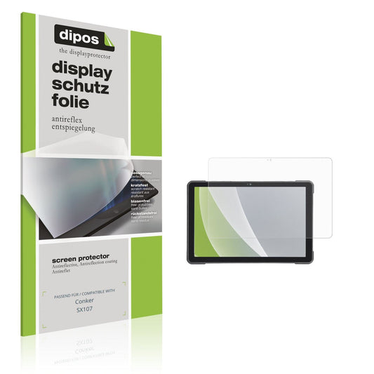 Matte Displayschutzfolie von dipos passend für Conker SX107, präziser Zuschnitt und blasenfrei montiert