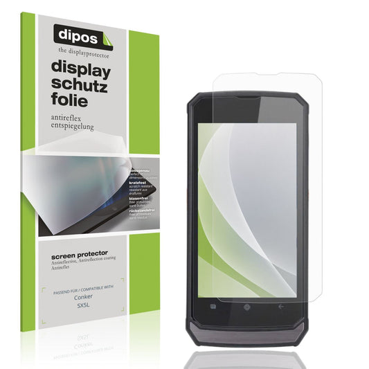 Matte Displayschutzfolie von dipos passend für Conker SX5L, präziser Zuschnitt und blasenfrei montiert