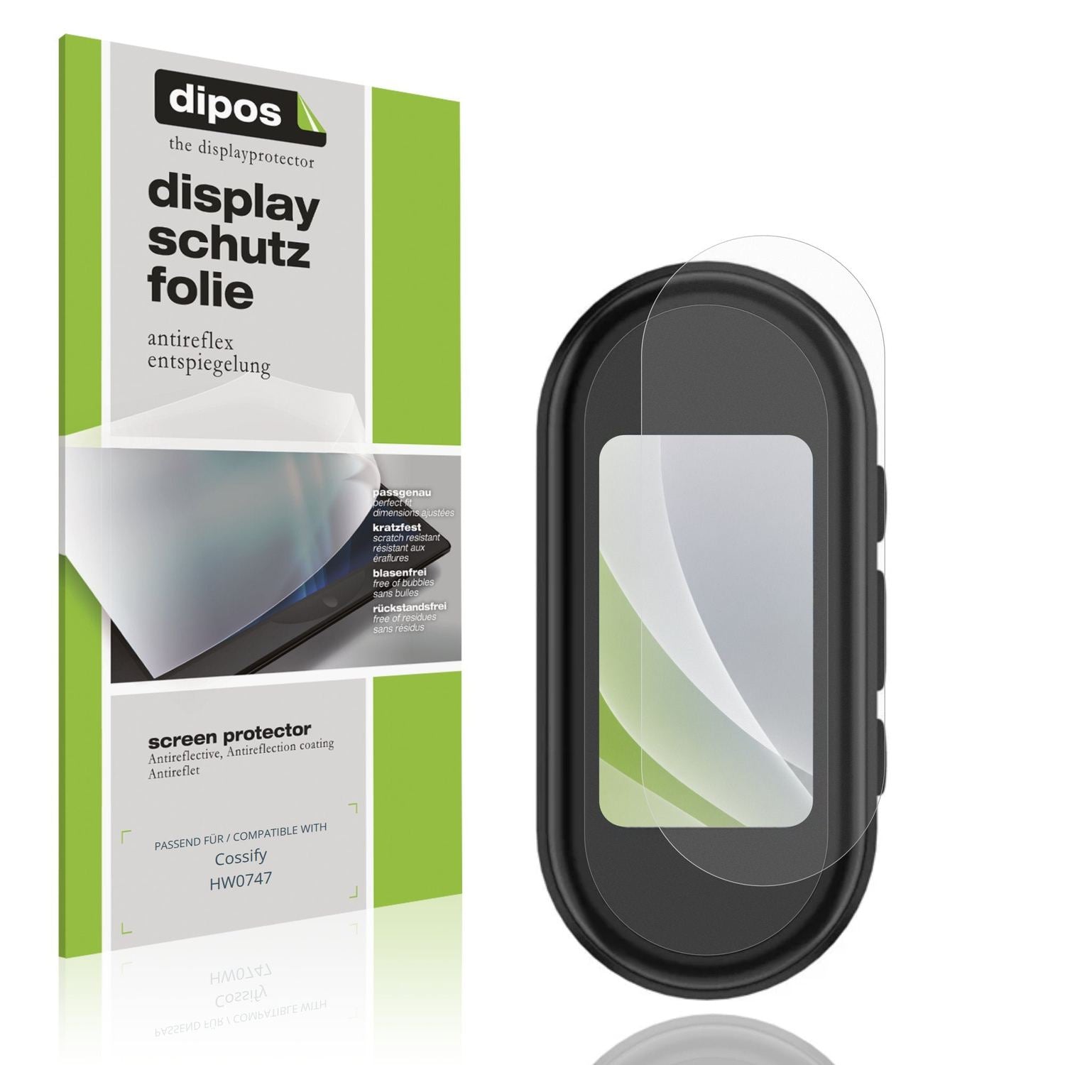 Matte Displayschutzfolie von dipos passend für Cossify HW0747, präziser Zuschnitt und blasenfrei montiert