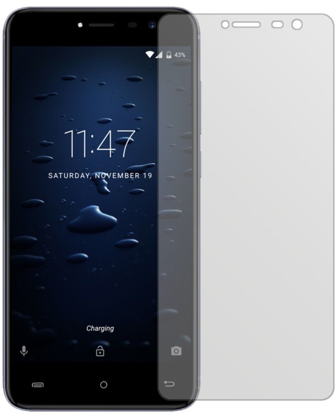 Matte Displayschutzfolie von dipos passend für Cubot Note Plus, präziser Zuschnitt und blasenfrei montiert
