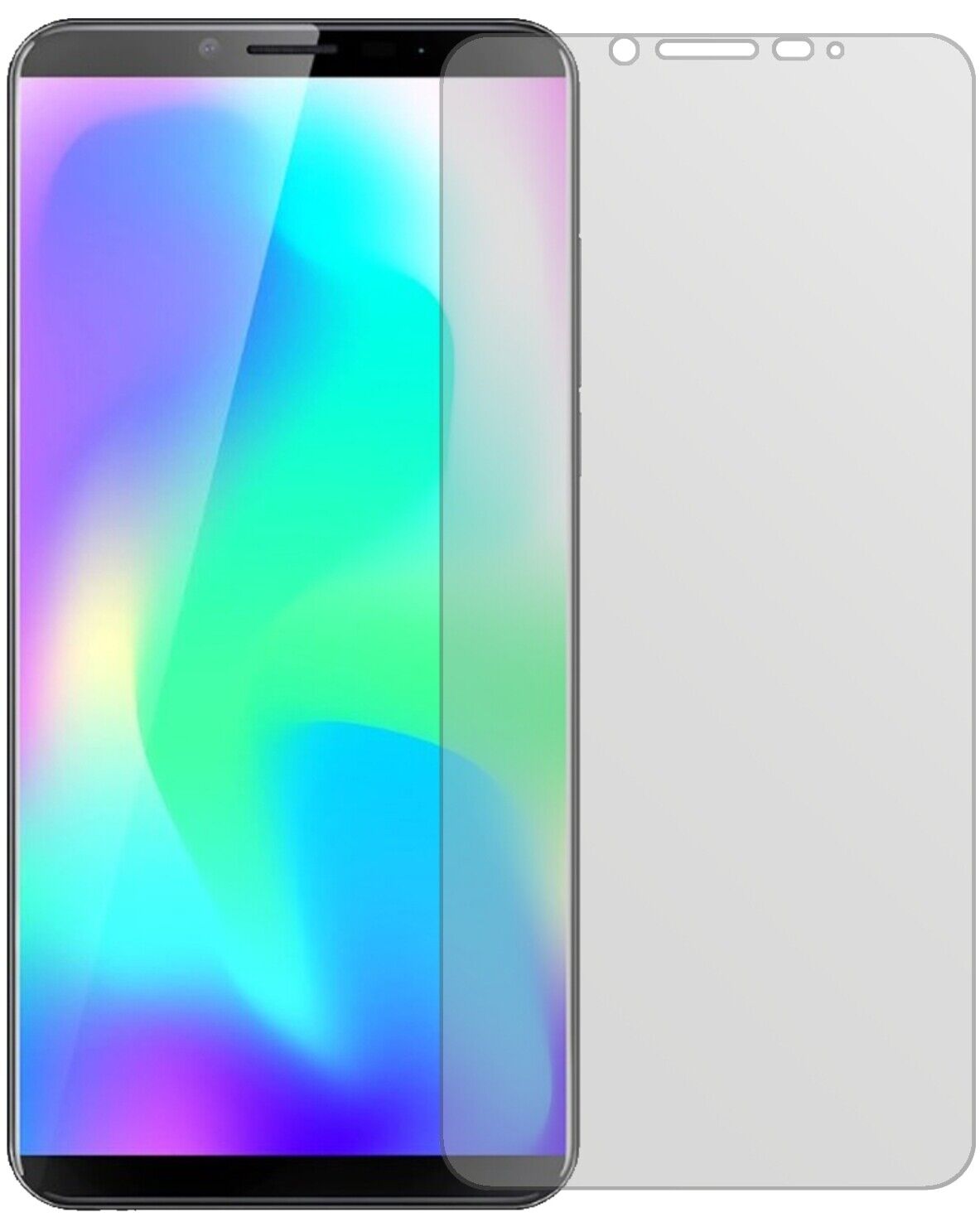 Matte Displayschutzfolie von dipos passend für Cubot X19, präziser Zuschnitt und blasenfrei montiert
