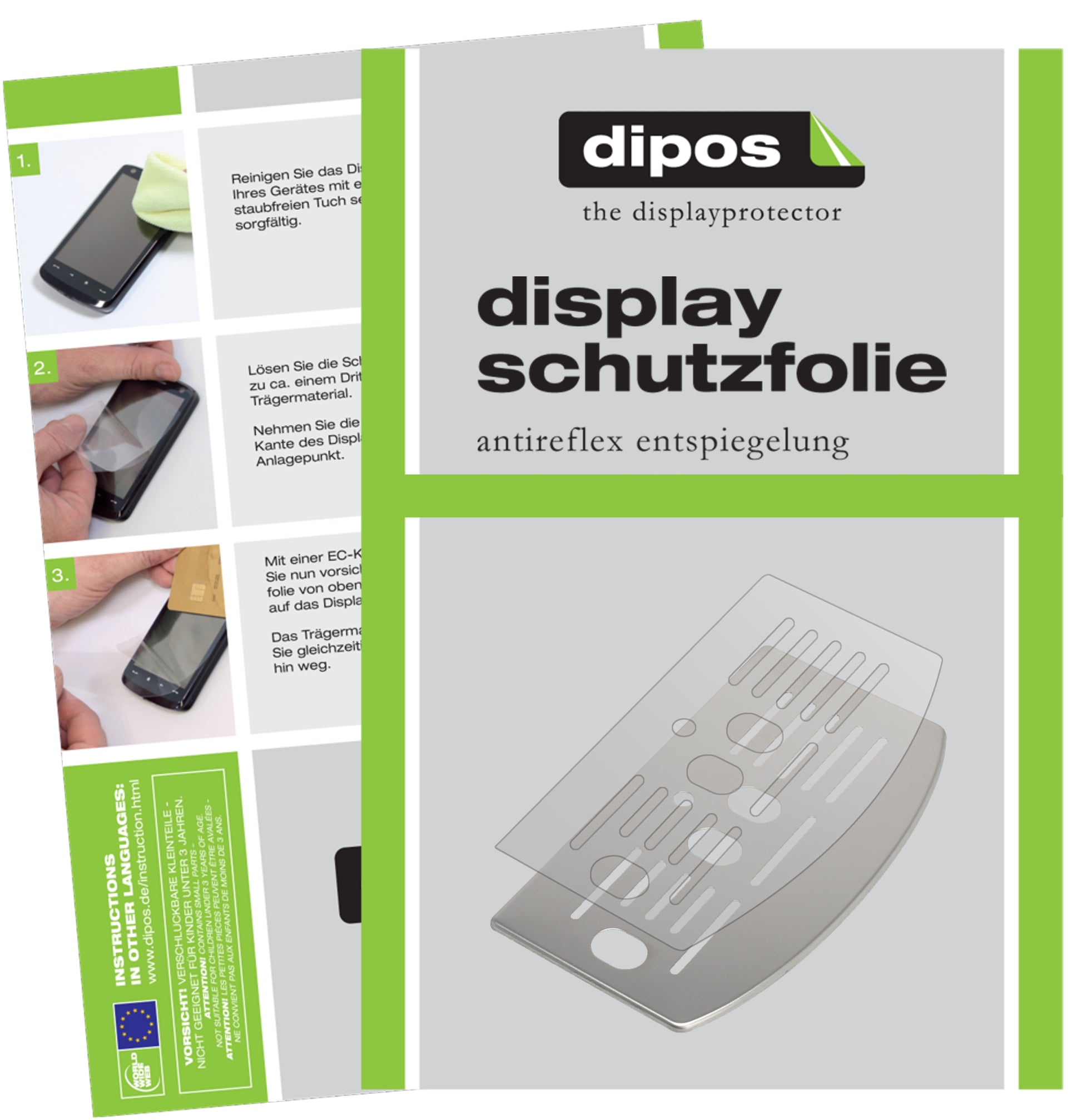 Matte Displayschutzfolie von dipos passend für De Longhi ECAM 23.120 Tropfblech, präziser Zuschnitt und blasenfrei montiert