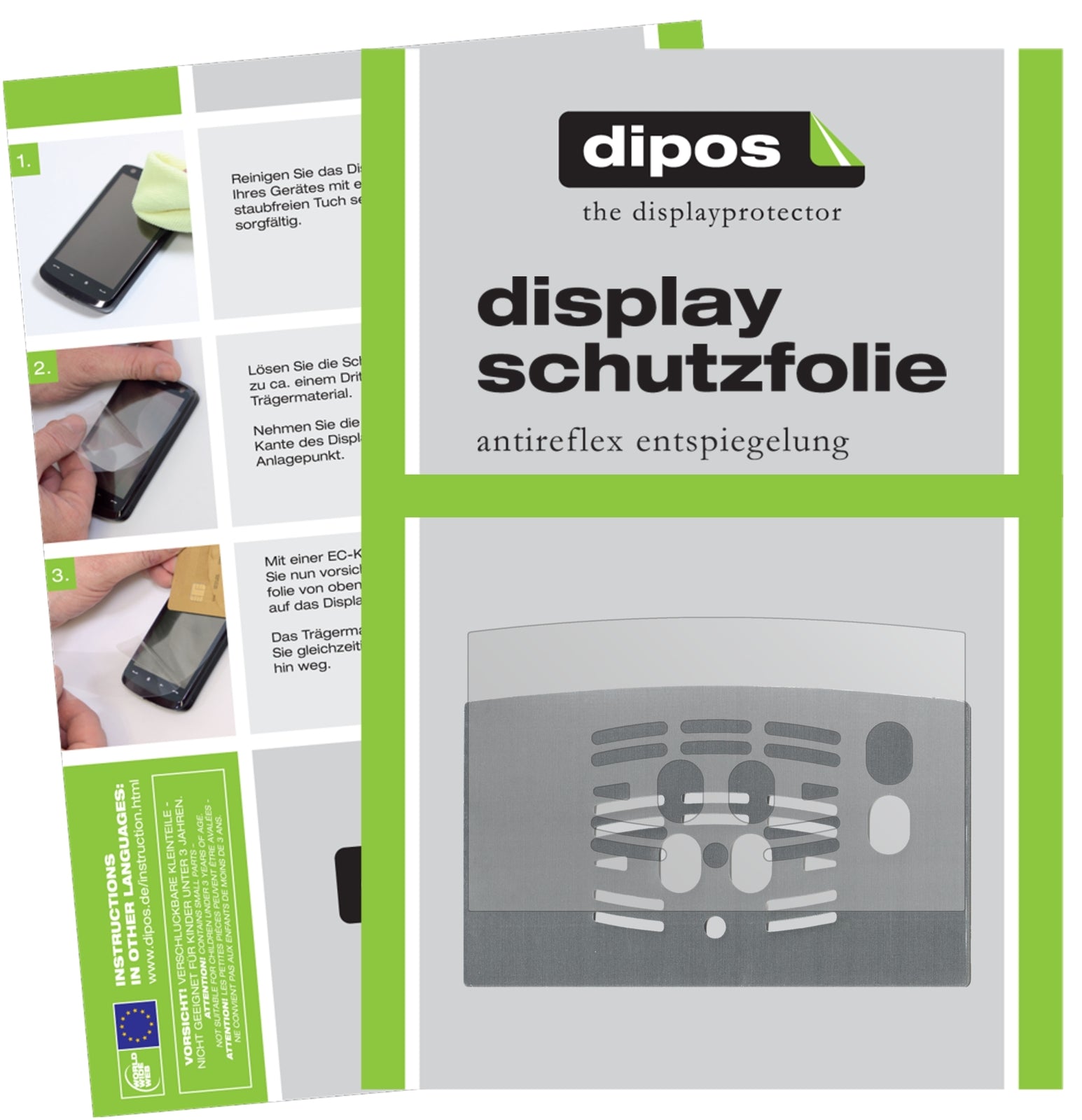 Matte Displayschutzfolie von dipos passend für DeLonghi ECAM 23.460.B Kaffeevollautomat Tropfblech, präziser Zuschnitt und blasenfrei montiert