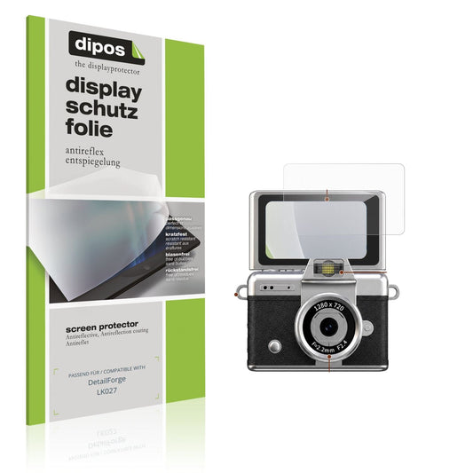 Matte Displayschutzfolie von dipos passend für DetailForge LK027, präziser Zuschnitt und blasenfrei montiert
