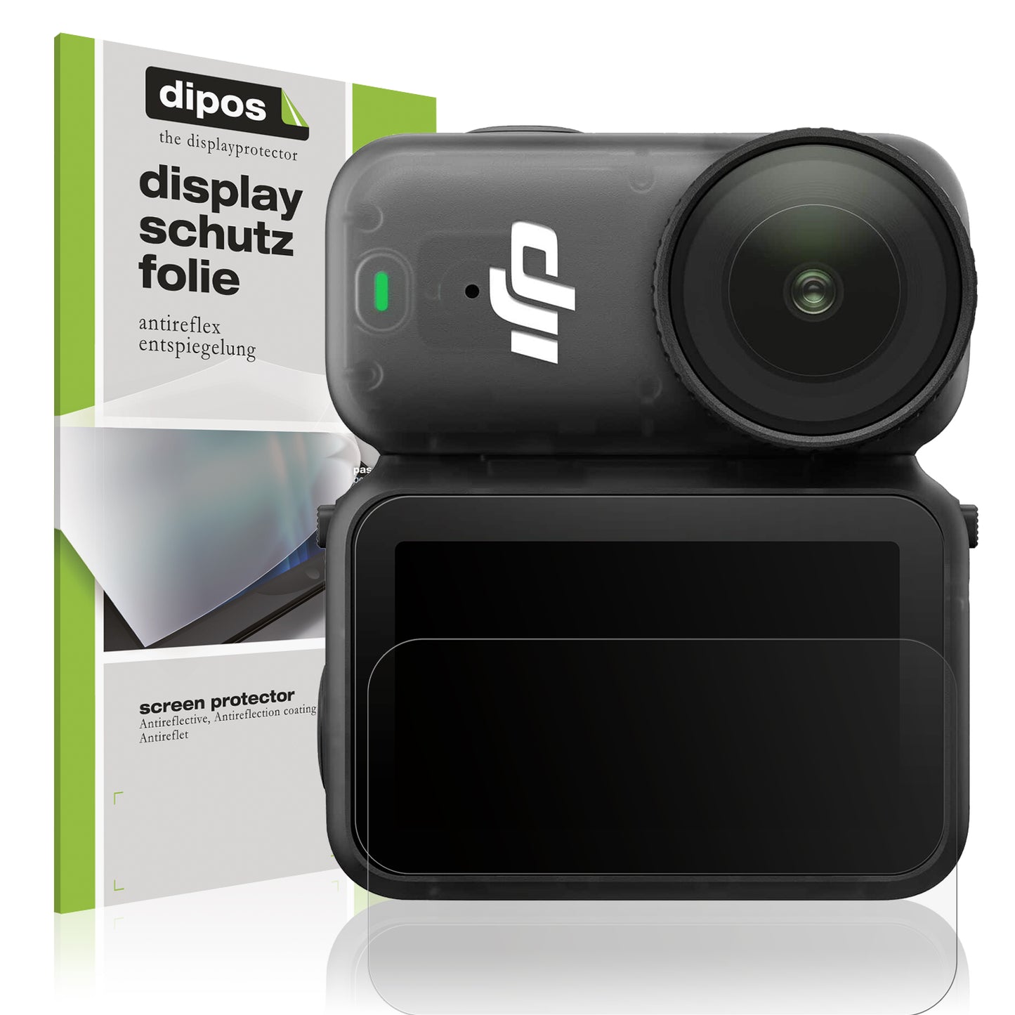 Matte Displayschutzfolie von dipos passend für DJI Osmo Nano, präziser Zuschnitt und blasenfrei montiert