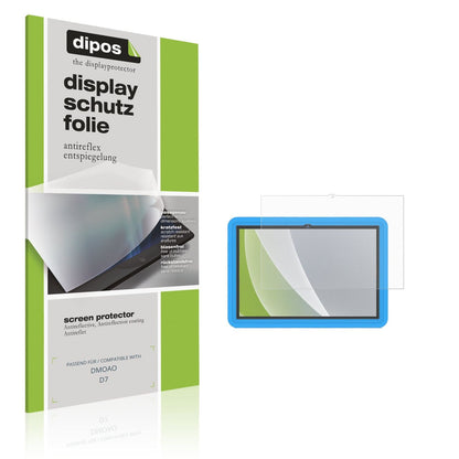 Matte Displayschutzfolie von dipos passend für DMOAO D7, präziser Zuschnitt und blasenfrei montiert