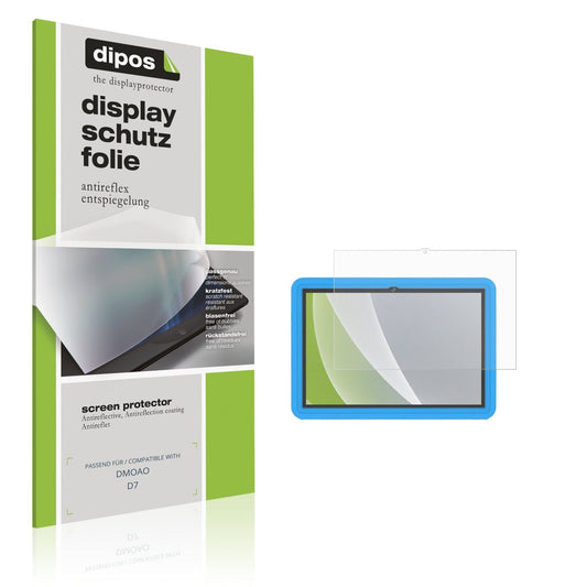 Matte Displayschutzfolie von dipos passend für DMOAO D7, präziser Zuschnitt und blasenfrei montiert