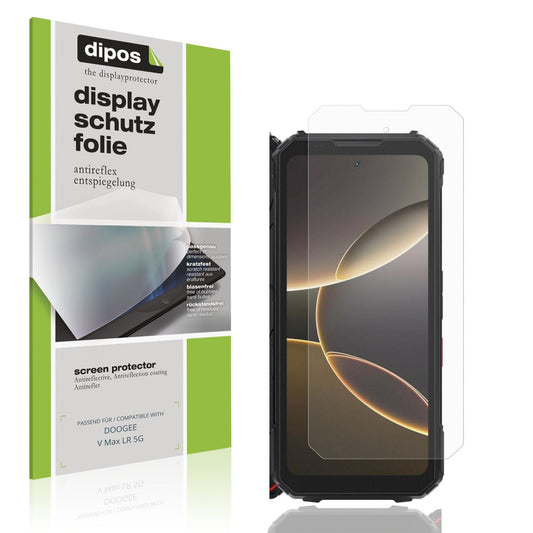 Matte Displayschutzfolie von dipos passend für DOOGEE V Max LR 5G, präziser Zuschnitt und blasenfrei montiert