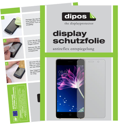 Matte Displayschutzfolie von dipos passend für Doogee X10, präziser Zuschnitt und blasenfrei montiert