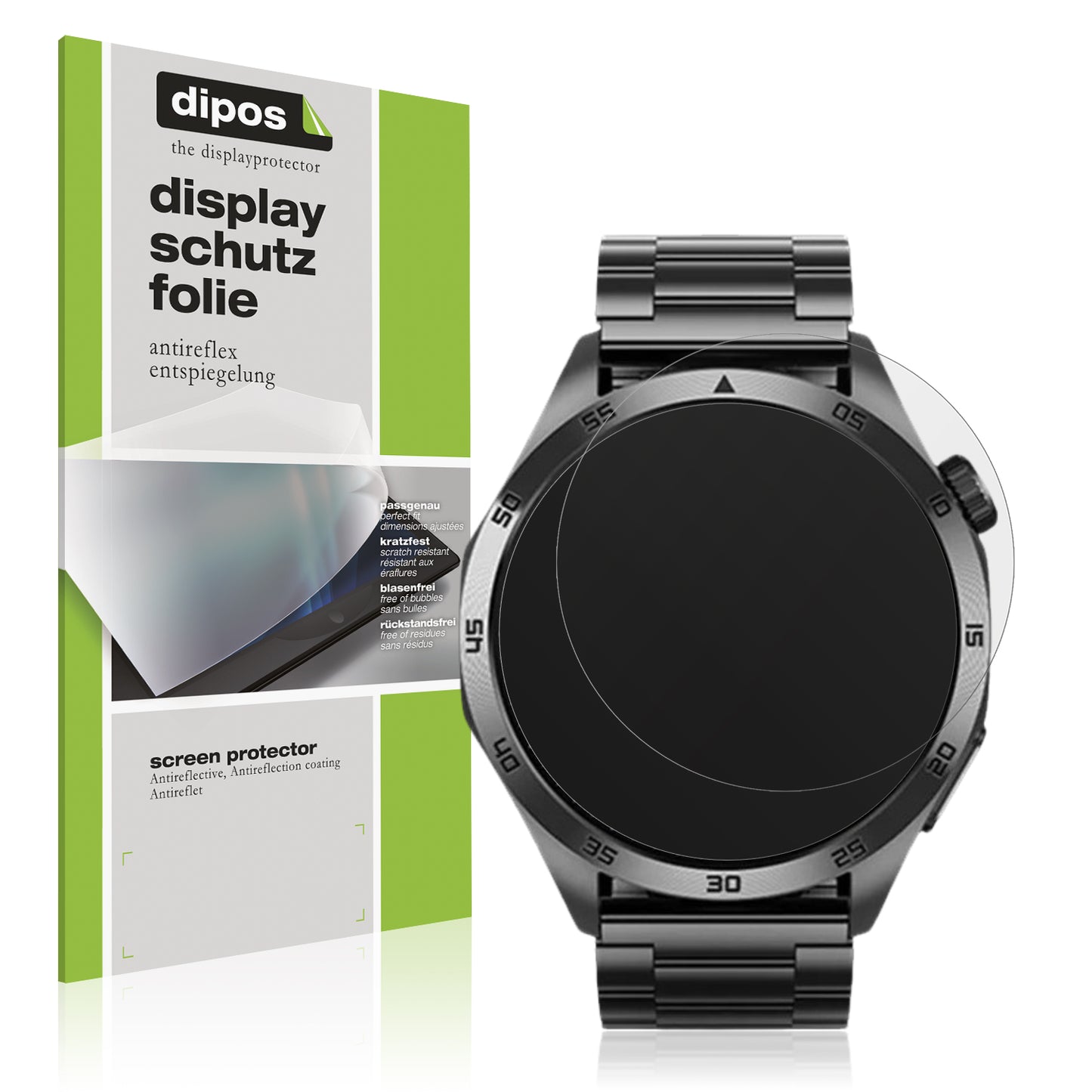 Matte Displayschutzfolie von dipos passend für Douself ET485 1.43 Zoll, präziser Zuschnitt und blasenfrei montiert