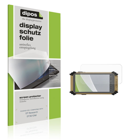 Matte Displayschutzfolie von dipos passend für DT Research DT361DM, präziser Zuschnitt und blasenfrei montiert
