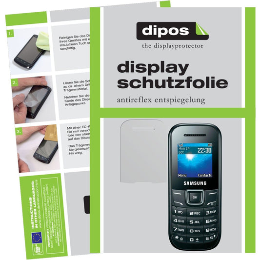 Matte Displayschutzfolie von dipos passend für E1200 / E1200i Samsung, präziser Zuschnitt und blasenfrei montiert