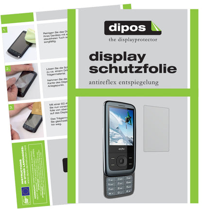 Matte Displayschutzfolie von dipos passend für ECHO SLIDEBA Slide 2,4 Zoll, präziser Zuschnitt und blasenfrei montiert
