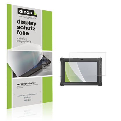 Matte Displayschutzfolie von dipos passend für Emdoor EM-I20J, präziser Zuschnitt und blasenfrei montiert