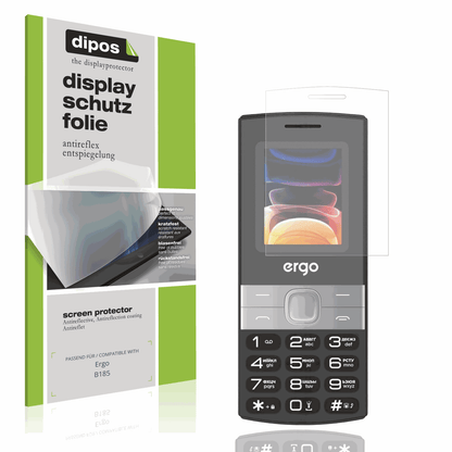 Matte Displayschutzfolie von dipos passend für Ergo B185, präziser Zuschnitt und blasenfrei montiert