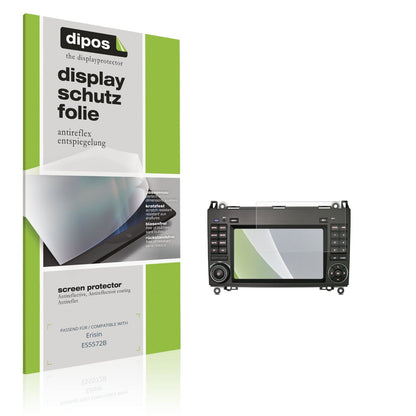 Matte Displayschutzfolie von dipos passend für Erisin ES5572B, präziser Zuschnitt und blasenfrei montiert