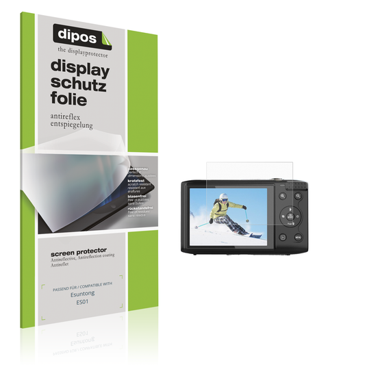 Matte Displayschutzfolie von dipos passend für Esuntong ES01, präziser Zuschnitt und blasenfrei montiert