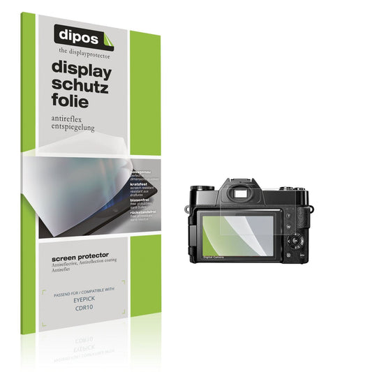 Matte Displayschutzfolie von dipos passend für EYEPICK CDR10, präziser Zuschnitt und blasenfrei montiert