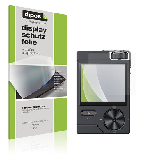 Matte Displayschutzfolie von dipos passend für Fanvace F30, präziser Zuschnitt und blasenfrei montiert