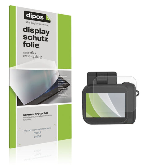 Matte Displayschutzfolie von dipos passend für fceoul Y4000, präziser Zuschnitt und blasenfrei montiert