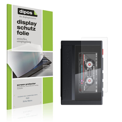 Matte Displayschutzfolie von dipos passend für FiiO Echo Retro, präziser Zuschnitt und blasenfrei montiert