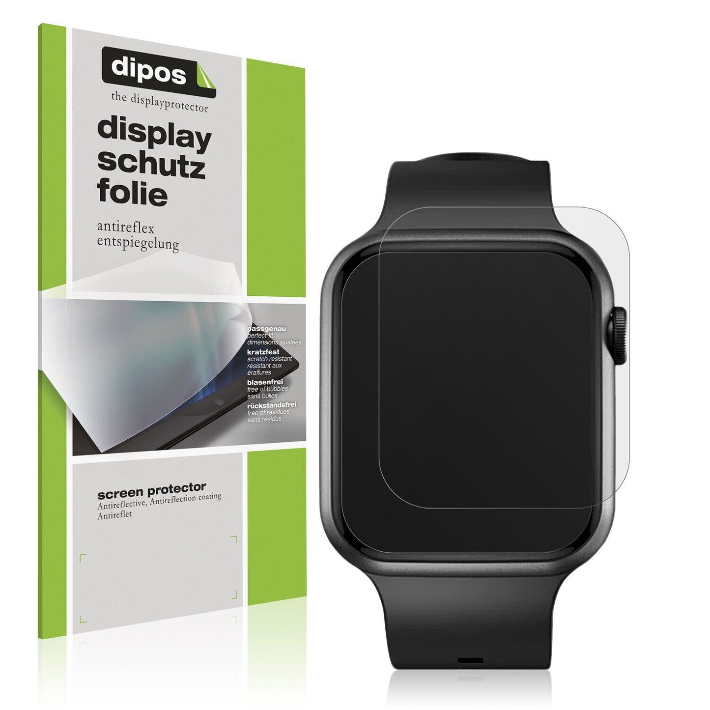 Matte Displayschutzfolie von dipos passend für Fireboltt Ring Plus, präziser Zuschnitt und blasenfrei montiert