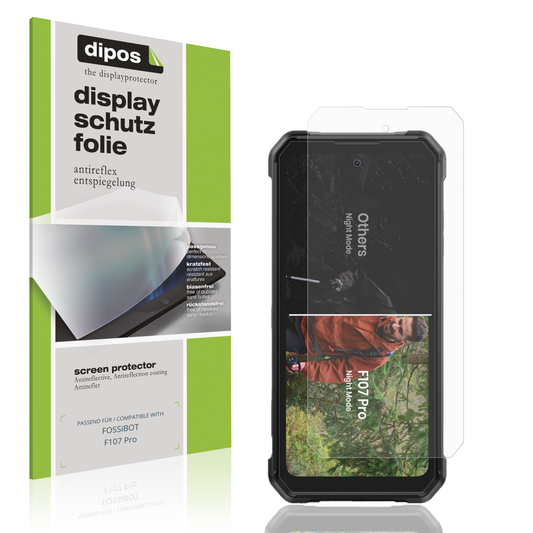 Matte Displayschutzfolie von dipos passend für FOSSiBOT F107 Pro, präziser Zuschnitt und blasenfrei montiert