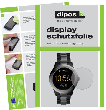 Matte Displayschutzfolie von dipos passend für Fossil Q Modern Pursuit, präziser Zuschnitt und blasenfrei montiert