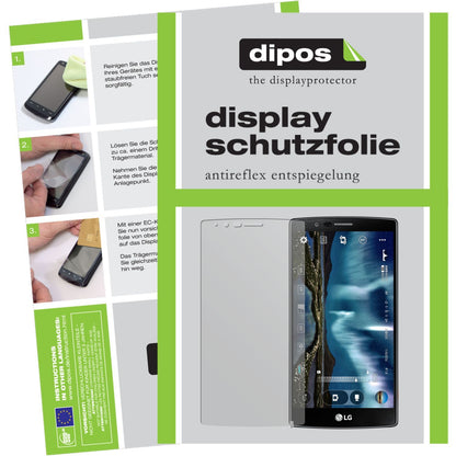 Matte Displayschutzfolie von dipos passend für G4 LG, präziser Zuschnitt und blasenfrei montiert