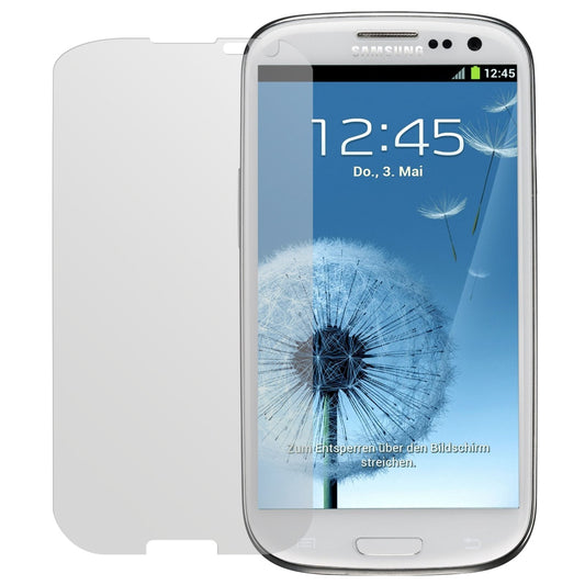 Matte Displayschutzfolie von dipos passend für Galaxy S3 i9300 Samsung, präziser Zuschnitt und blasenfrei montiert