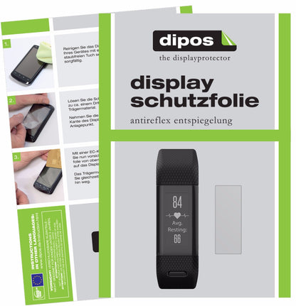 Matte Displayschutzfolie von dipos passend für Garmin Approach X40, präziser Zuschnitt und blasenfrei montiert