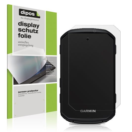 Matte Displayschutzfolie von dipos passend für Garmin Edge 550, präziser Zuschnitt und blasenfrei montiert