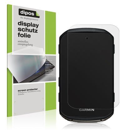 Matte Displayschutzfolie von dipos passend für Garmin Edge 850, präziser Zuschnitt und blasenfrei montiert