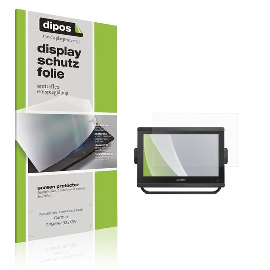 Matte Displayschutzfolie von dipos passend für Garmin GPSMAP 923XSV, präziser Zuschnitt und blasenfrei montiert