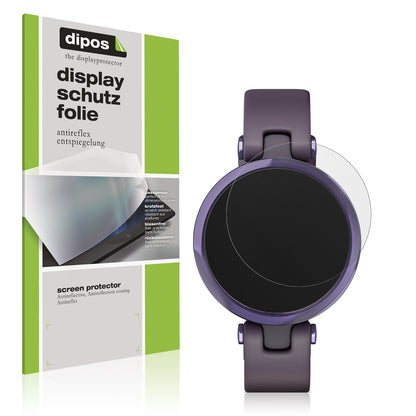 Matte Displayschutzfolie von dipos passend für Garmin Lily Sport Smartwatch, präziser Zuschnitt und blasenfrei montiert